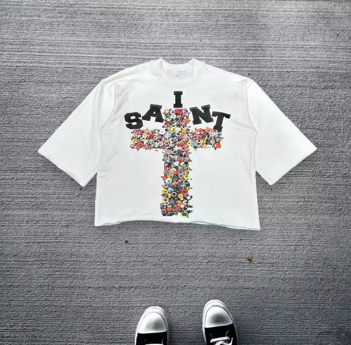 FlyFashion-Saint boxy tee